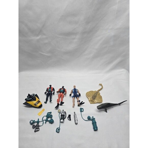 Chap Mei Scuba Diver Action Figure Lot Of Assorted Characters And Accessories - Picture 1 of 9